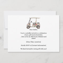 Golf  Retro Golf Chic: Woman Golfer at the Green Einladung