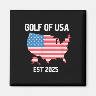 Golf Retro of America Est 2025 US-amerikanische Fl Magnet