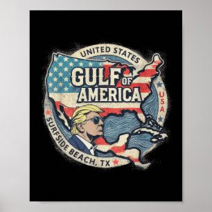 Golf Retro of America Est 2025 US-amerikanische Fl Poster