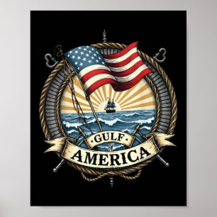 Golf Retro of America Est 2025 US-amerikanische Mä Poster