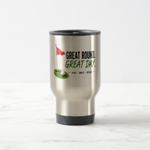 Golf-Rote-Flagge-Golf-Lifestyle-Typografie-Design Reisebecher
