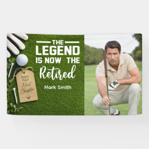Golf-Ruhestand erstellen Sie Ihr eigenes Foto Banner