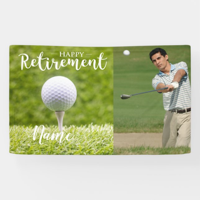 Golf-Ruhestand - Erstellen Sie Ihren eigenen Banner (Horizontal)