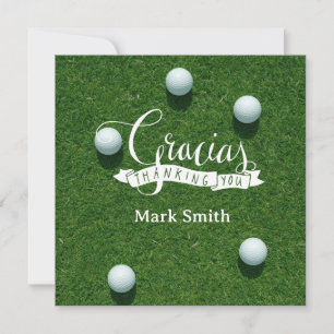 Golf-Ruhestand für den Golfer Gracias Dankeskarte
