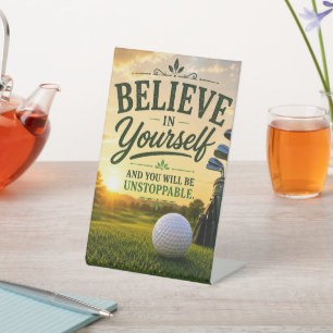 Golf-Ruhestand für Golfer  Sockelschild