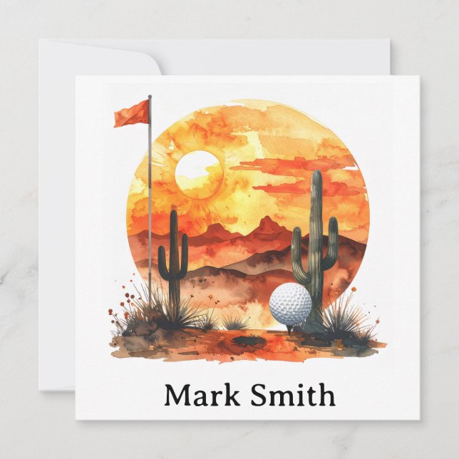Golf-Ruhestand in Arizona  Karte (Vorderseite)