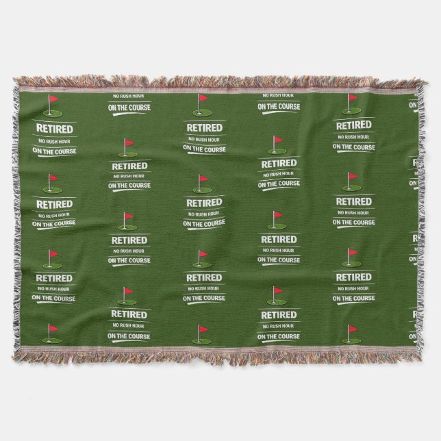 Golf-Ruhestand mit Golf-Flagge auf Grün Decke (Vorderseite)