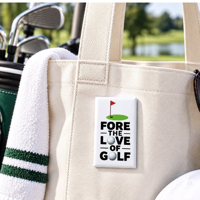 Golf  Ruhestand mit Golf-Flagge Golfbälle Button (Von Creator hochgeladen)