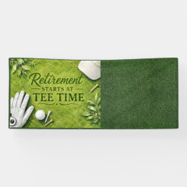 Golf-Ruhestand mit Golfball auf Grün Banner