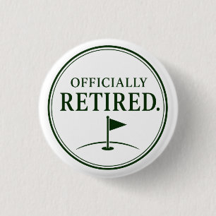 Golf-Ruhestand, Thema für Golfer Button