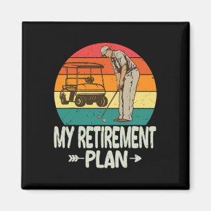 Golf Ruhestandsplan Golf-Shirt Lustig 2026 Golf Ru Magnet