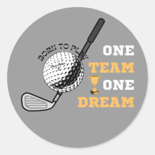 GOLF RUNDER AUFKLEBER