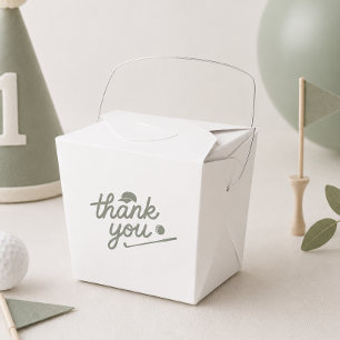 Golf Sage Grün 1. Geburtstag Danke Geschenkschachtel