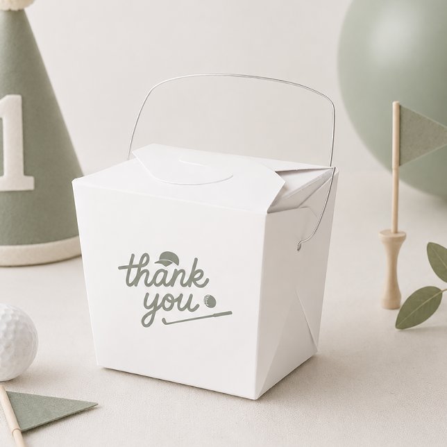 Golf Sage Grün 1. Geburtstag Danke Geschenkschachtel (Von Creator hochgeladen)