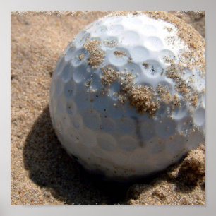 Golf Sand Trap Print Poster