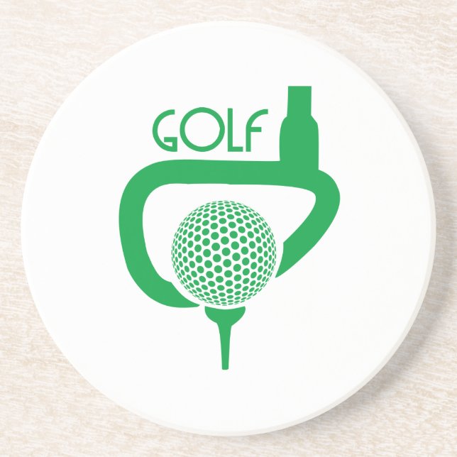 Golf Sandstein Untersetzer (Vorne)