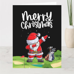 Golf Santa Claus auf dem Golfplatz Karte
