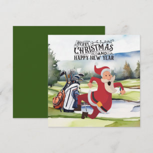 Golf Santa Claus Golfen Weihnachten Thema