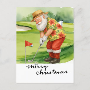 Golf Santa Claus Golfen Weihnachten Thema