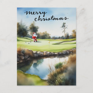 Golf Santa Claus Golfen Weihnachten Thema