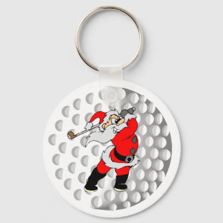 Golf Santa Schlüsselanhänger