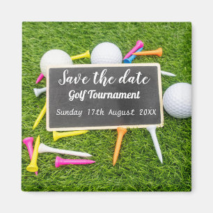 Golf Save the Date Golf Turnier mit T-Shirts Magnet