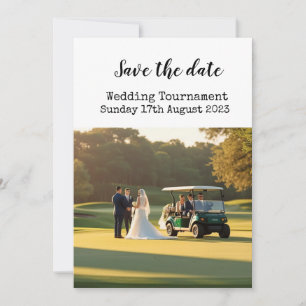 Golf Save the Date Golf Wedding Einladung
