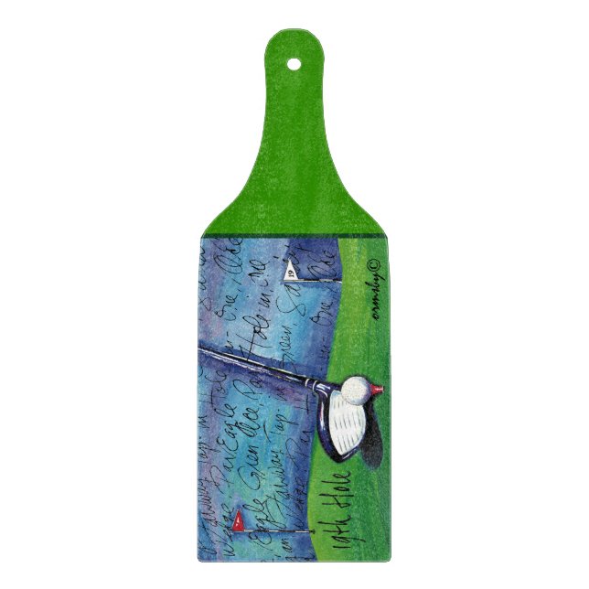 Golf-Schneidebrett Schneidebrett (Vorderseite)