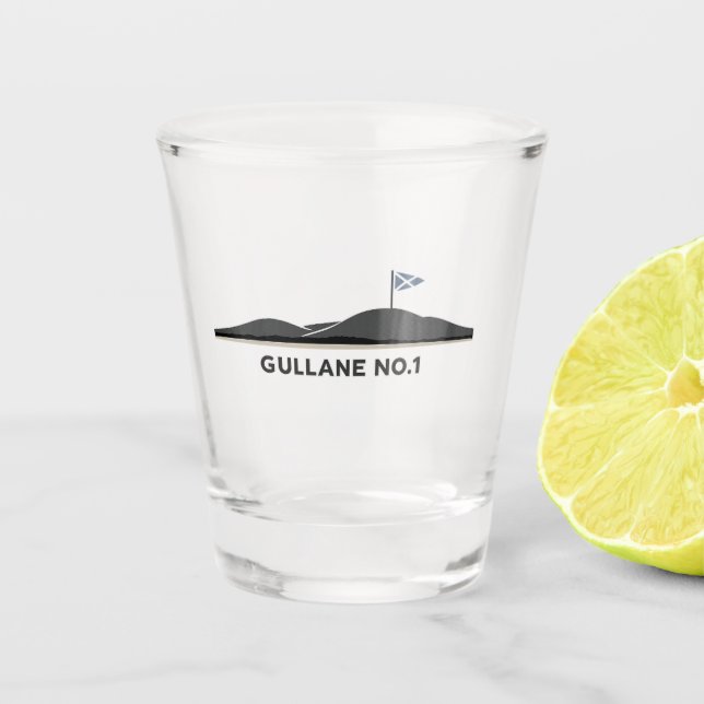 Golf Schottland Gullane Schottland Schnapsglas (Vorderseite)