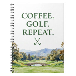 Golf-Schreibwarensammlung Premium-Aquarell Notizblock