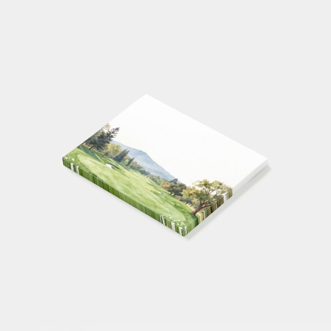Golf-Schreibwarensammlung | Premium-Aquarell  Post-it Klebezettel (angewinkelt)