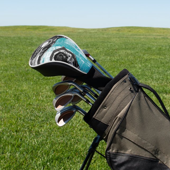 Golf-Schutzhülle - Surface Current Abstract Flow  Golf Headcover (In SItu)