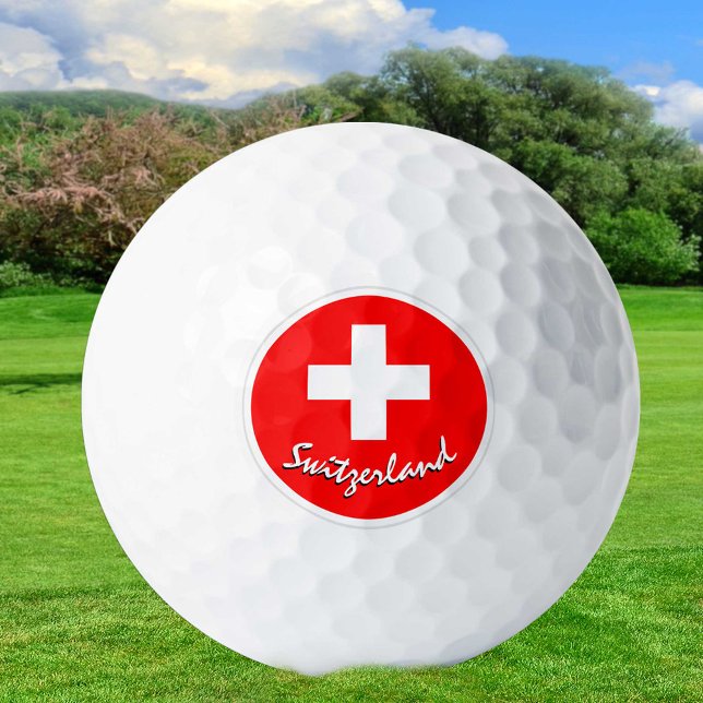 Golf Schweiz & Schweizer Flagge / Golf Ball (Von Creator hochgeladen)