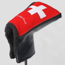 Golf Schweiz & Schweizer Flagge / Golf Clubs Abdec Golf Headcover