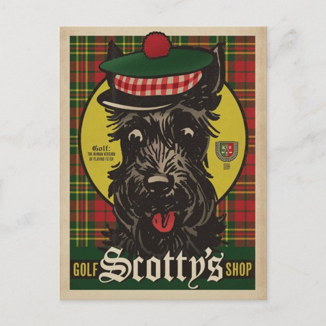 Golf Scotty's Shop Postkarte (Vorderseite)