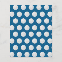 Golf Scrapbook Paper - Blaues Golf Ball-Muster