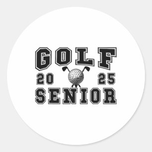 Golf Senior Night Golf Senior 2025 Abschluss 56 Runder Aufkleber