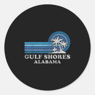 Golf Shores Beach Alabama Familie Sommerurlaub V Runder Aufkleber