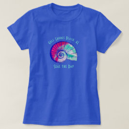 Golf Shows Beach Alabama Seashell T - Shirt