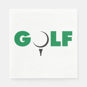Golf Sign Paper Napkins Serviette