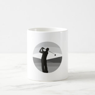 Golf-Silhouette Kaffeetasse