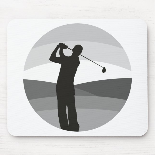 Golf-Silhouette Mousepad (Vorne)