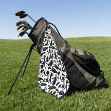 Golf Silhouette Muster Classic Black & White