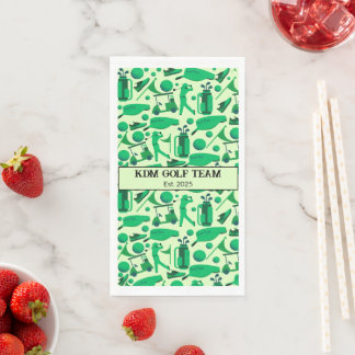 Golf Silhouette Pattern Classic branding buisness  Serviette