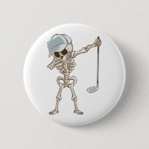 Golf Skeleton Button