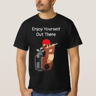 GOLF Sloth Golfer können sich dort draußen amüsier T-Shirt
