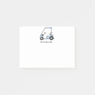 Golf So rolle ich Post-it Klebezettel