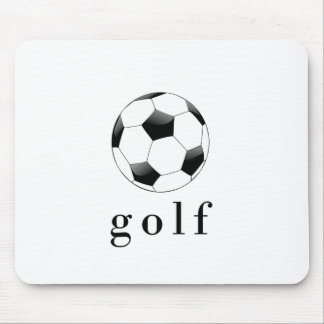 Golf Soccer Ball Funny Sports T - Shirt Mousepad