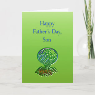 Golf Son Father's Day Card Karte