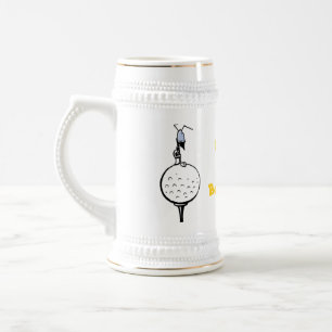 Golf-Spaß-alles- Gute zum Geburtstagbier Stein Bierglas